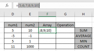 How to Create Array Of Numbers Using Excel INDEX Function