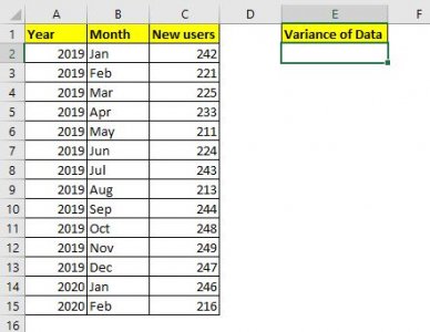 How to Calculate Variance in Excel