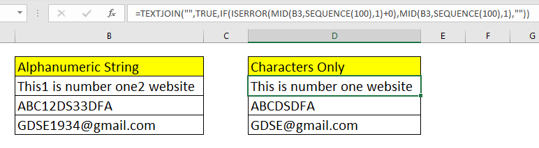 kutools excel remove numbers