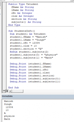How to Use Structures in VBA? The User Defined Data Types