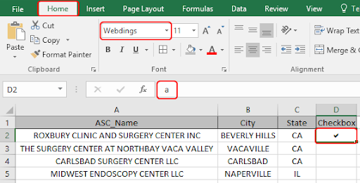 4 Ways to Use a Check Mark in Excel